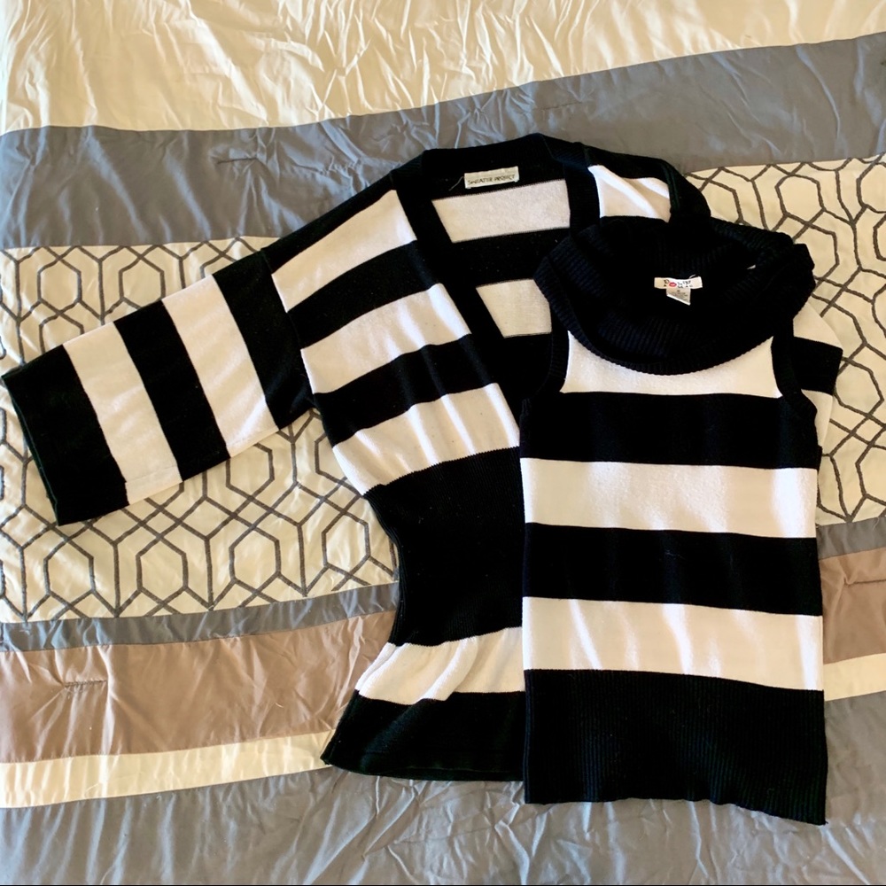 2 piece sweater and tank set